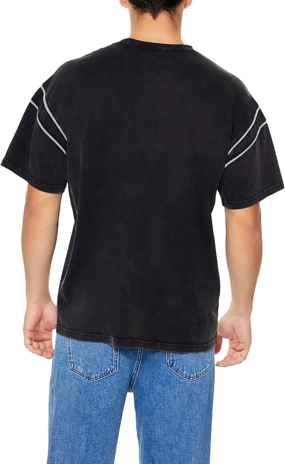 Forever 21 Men's Two-Tone Mineral Wash Tee