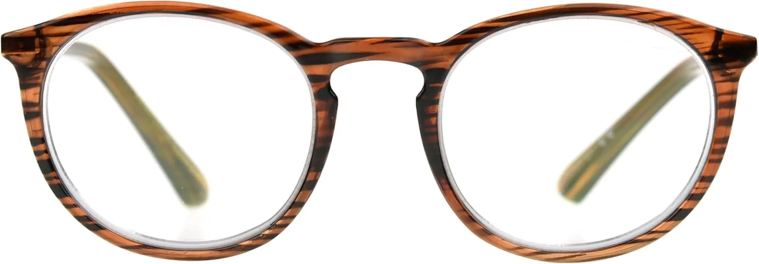 Foster Grant McKay Blue Light Multifocus Reading Glasses Round