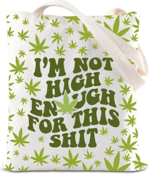 FOTAP Marijuana Gifts 420 Gift Cannabis Lover Handbag Cannabis Leaf Tote Bag Marijuana Enthusiast Gift Gift For Smoker