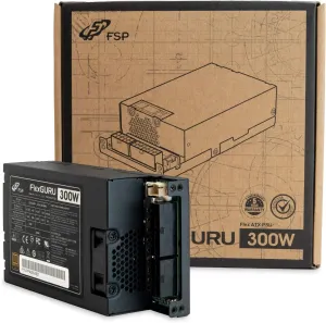 FSP FlexGURU Power Supply, Flex ATX 300W, 80 Plus Gold, Full Modular (FSP300-57FCB)