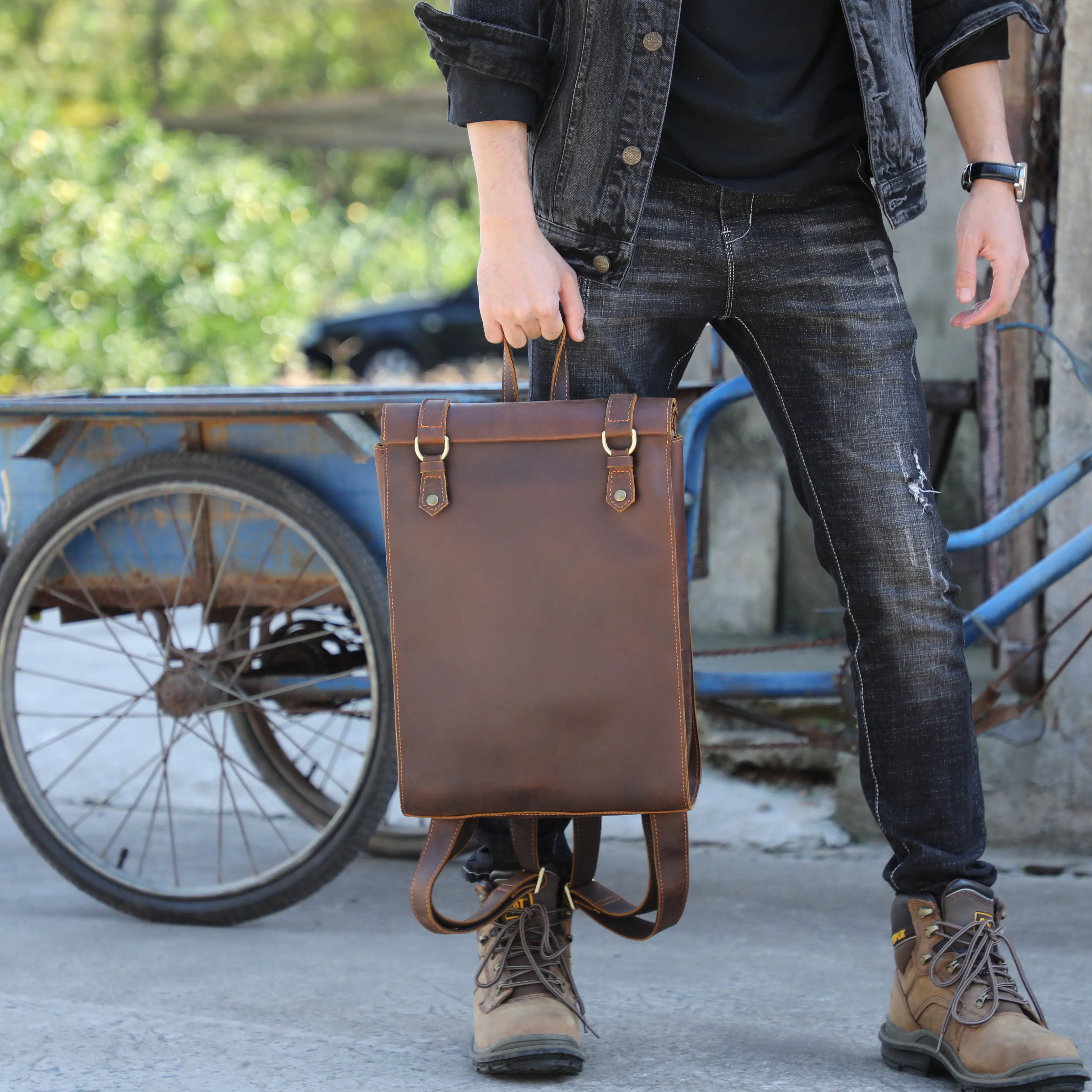 Full Grain Leather Backpack | Uluru