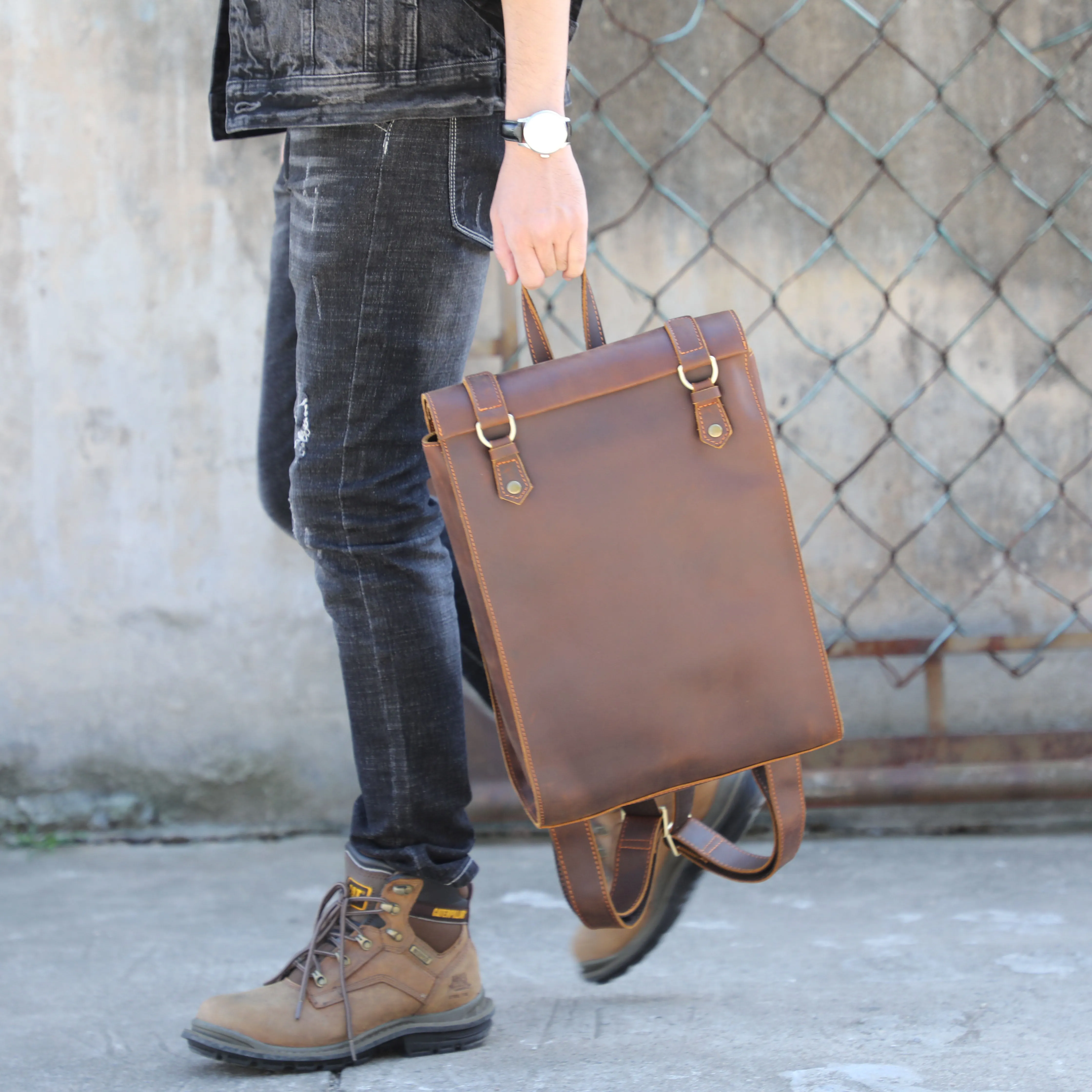 Full Grain Leather Backpack | Uluru