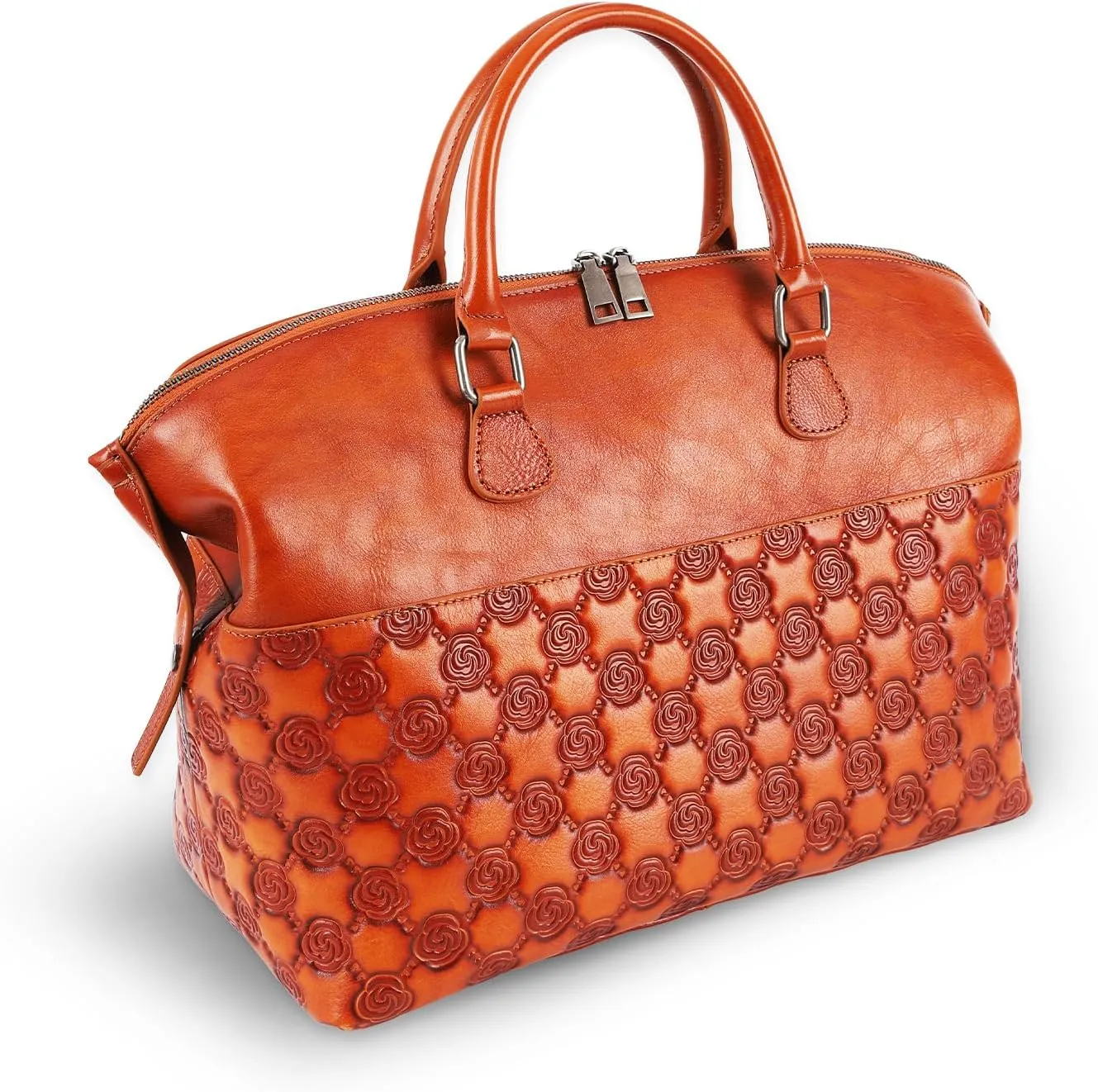 Genuine Leather Handbags for Women Satchel Tote Bags Top Handle Ladies Purses