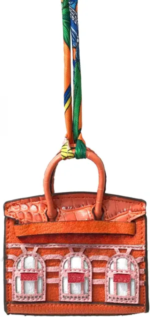 GGOOB Vegan Leather Bag Charms for Handbag Y2k Accessories Cute Keychain Hanging Ornament Designer Purse Charm