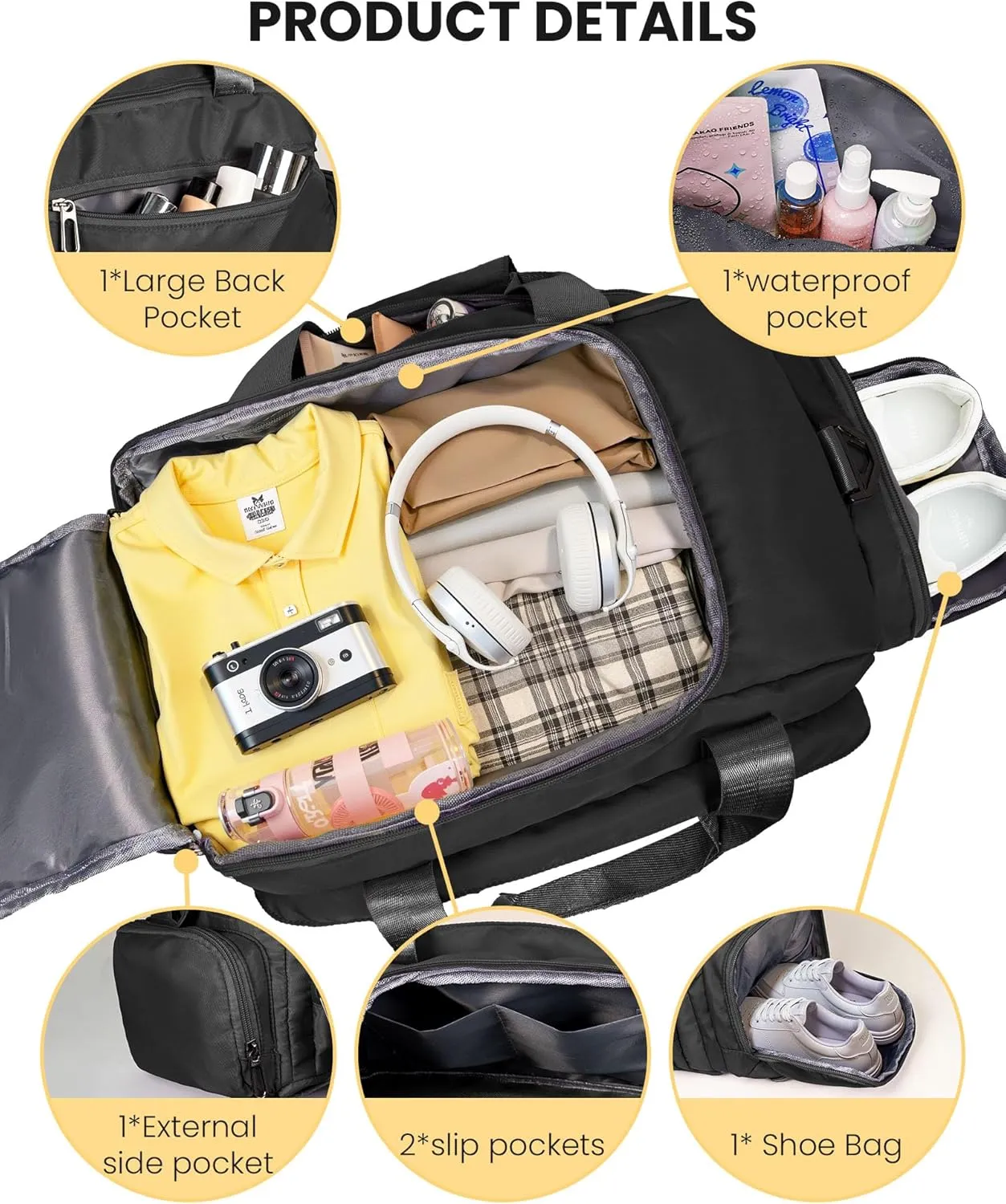 Gifts for Granddaughter, Initial Gym Bags with Shoe Compartment, Personalized Girl Duffel Bag, Monogram Kid Overnight Bags, Teen Weekend Bag Gift for Friend Sister (Letter B)