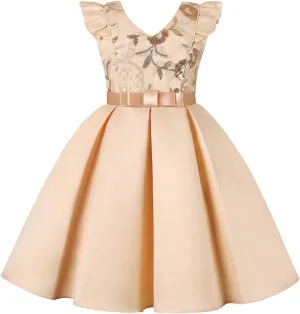 Girls Size 12 Outfits Toddler Kids Girls Prints Sleeveless Party Hoilday Court Dress Princess Little Girls Easter Dress