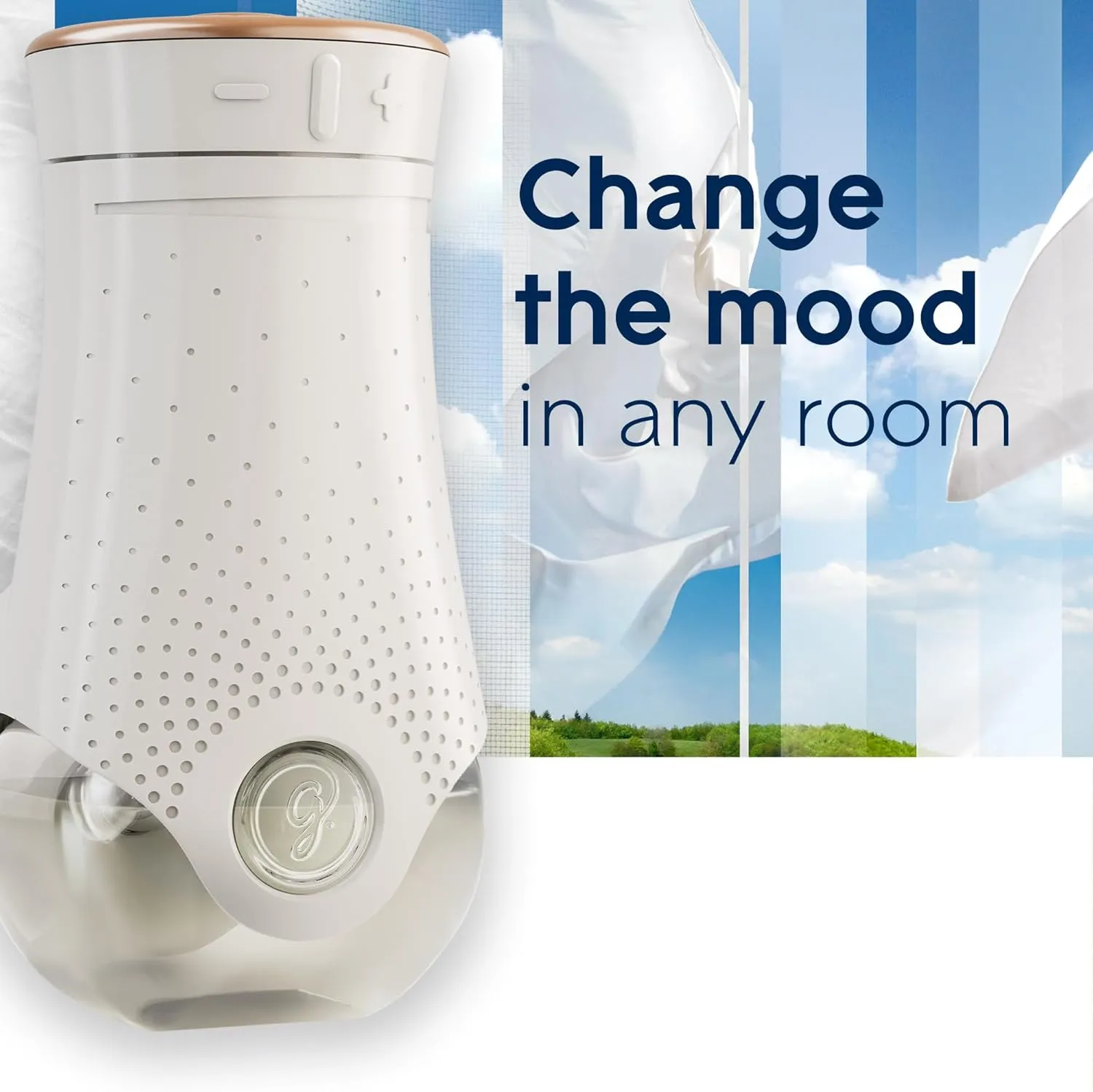 Glade PlugIns Air Freshener Starter Kit, Scented and Essential Oils for Home and Bathroom, Clean Linen, 4.02 Fl Oz, 2 Warmers and 6 Refills