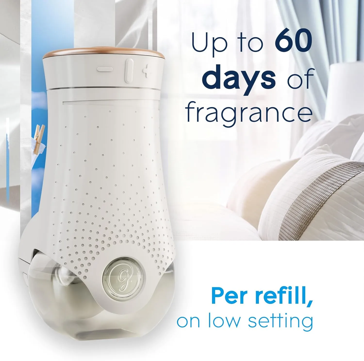 Glade PlugIns Air Freshener Starter Kit, Scented and Essential Oils for Home and Bathroom, Clean Linen, 4.02 Fl Oz, 2 Warmers and 6 Refills