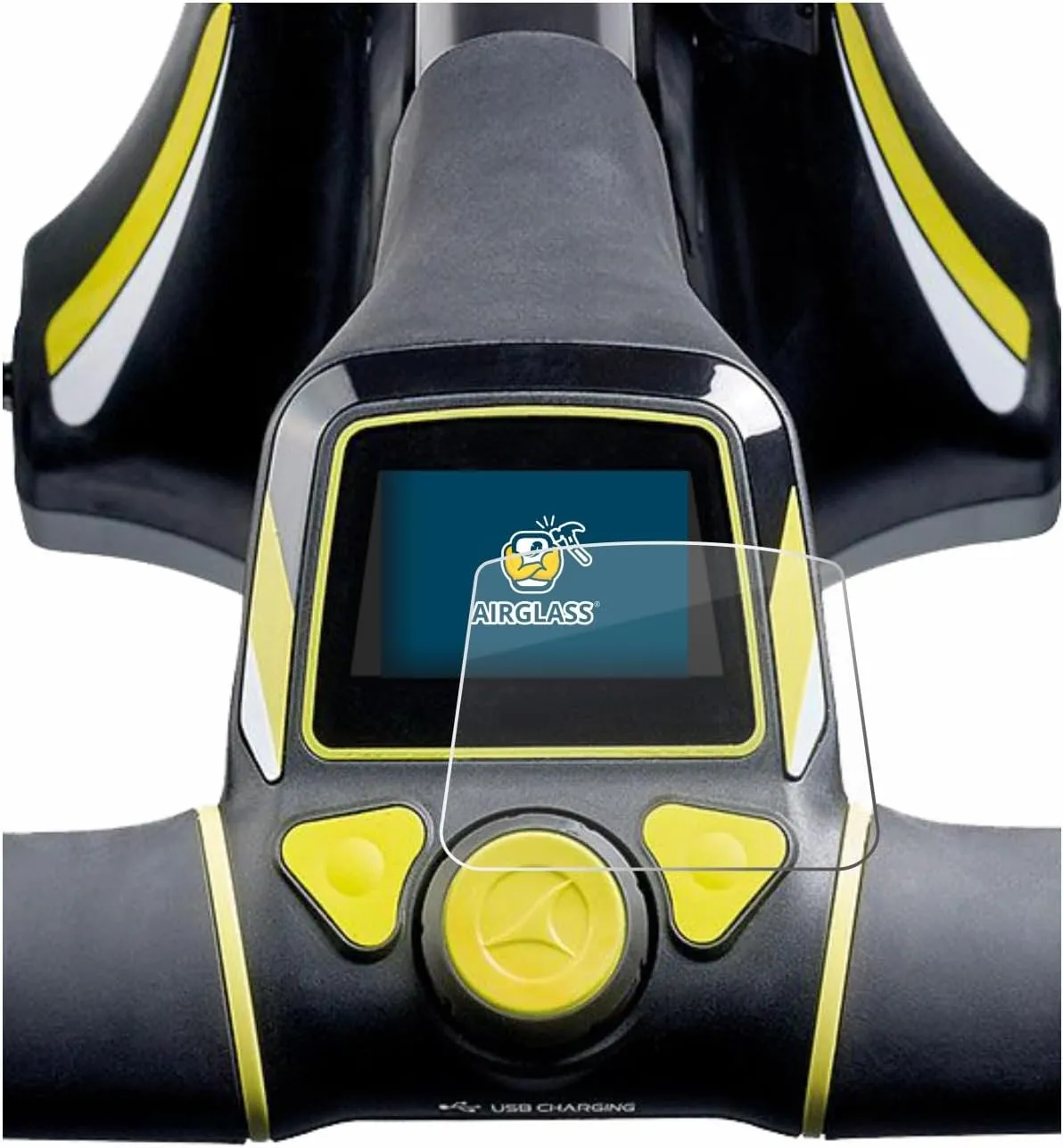 Glass Screen Protector Film compatible with Motocaddy M3 Pro Electric Trolley - Glass-Foil 9H Protection [Scratch Resistant, High Clarity]