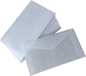 Glassine Mini Lotto Lottery Ticket Wedding Favor Game Envelopes State Scratch Off Tissue Scratcher Game Gift Cards Envelopes Qty 100 3 1/4" x 4 7/8" Translucent