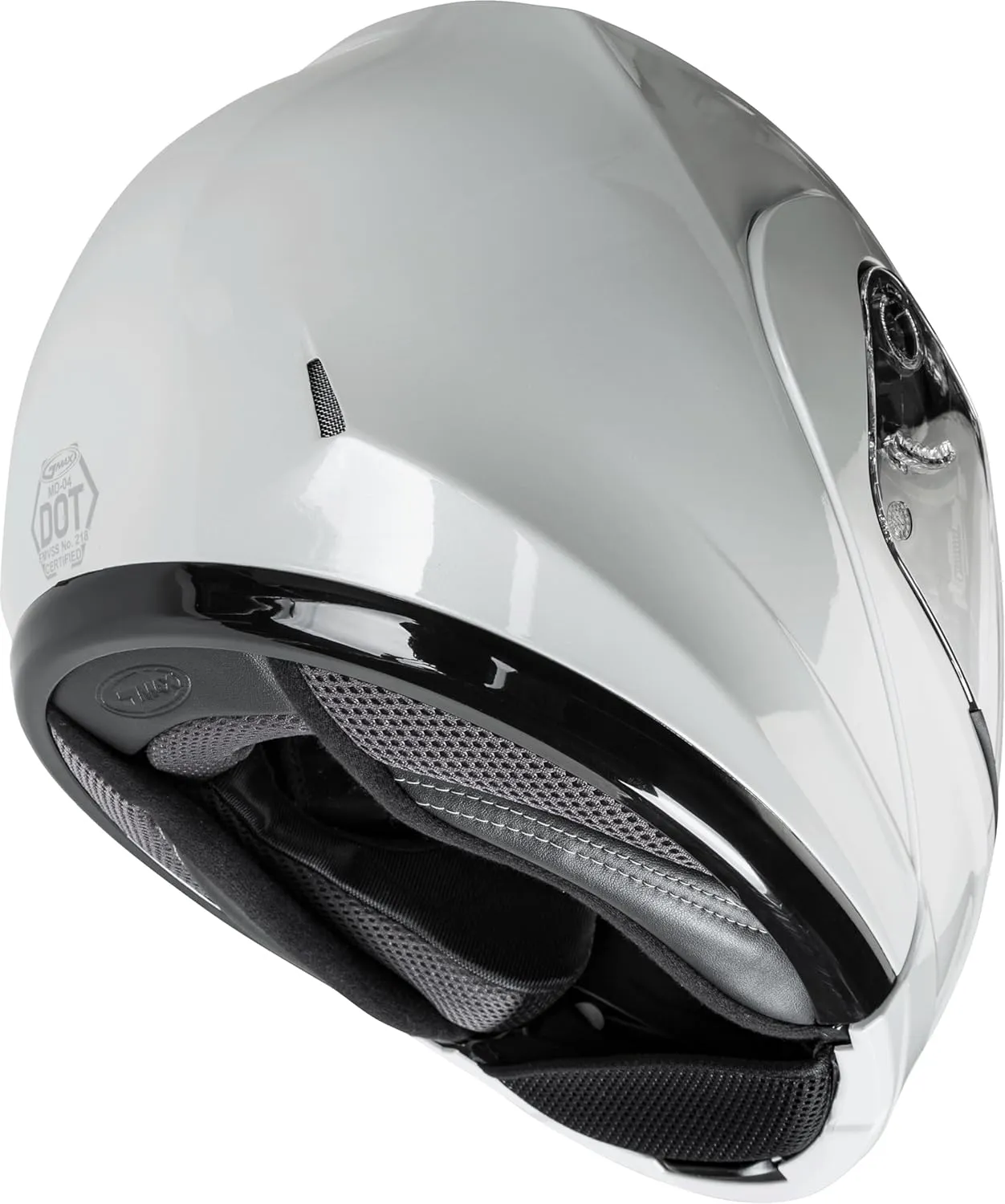 GMAX MD-04 Modular Helmet (Pearl White, 2X-Large) - FMVSS 218 Approved