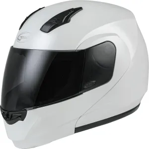 GMAX MD-04 Modular Helmet (Pearl White, X-Large) - FMVSS 218 Approved