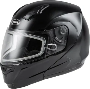 GMAX MD-04S Snow Modular Helmet Solid w/Quick Release Buckle (Black, 2X-Large) - FMVSS 218 Approved