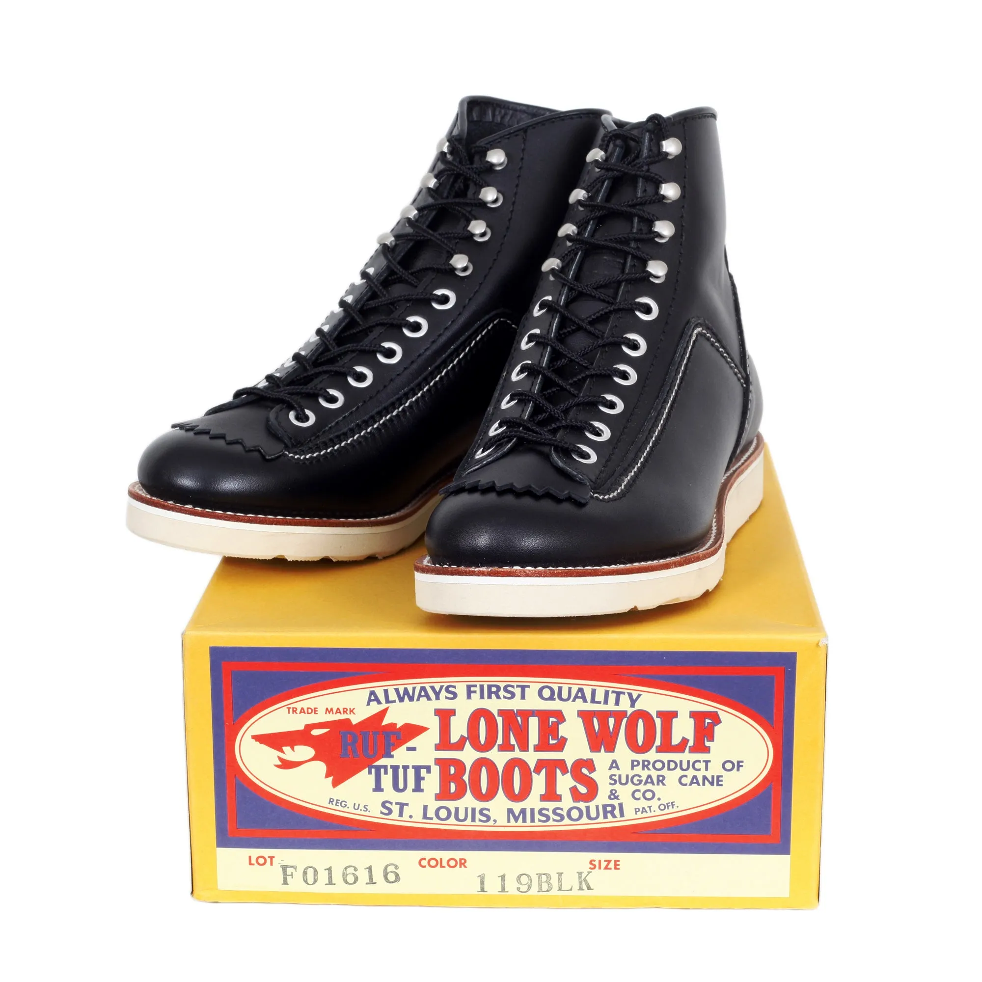 Goodyear Welted F01616 Black Cowhide Hunter Work Boots CANE9858