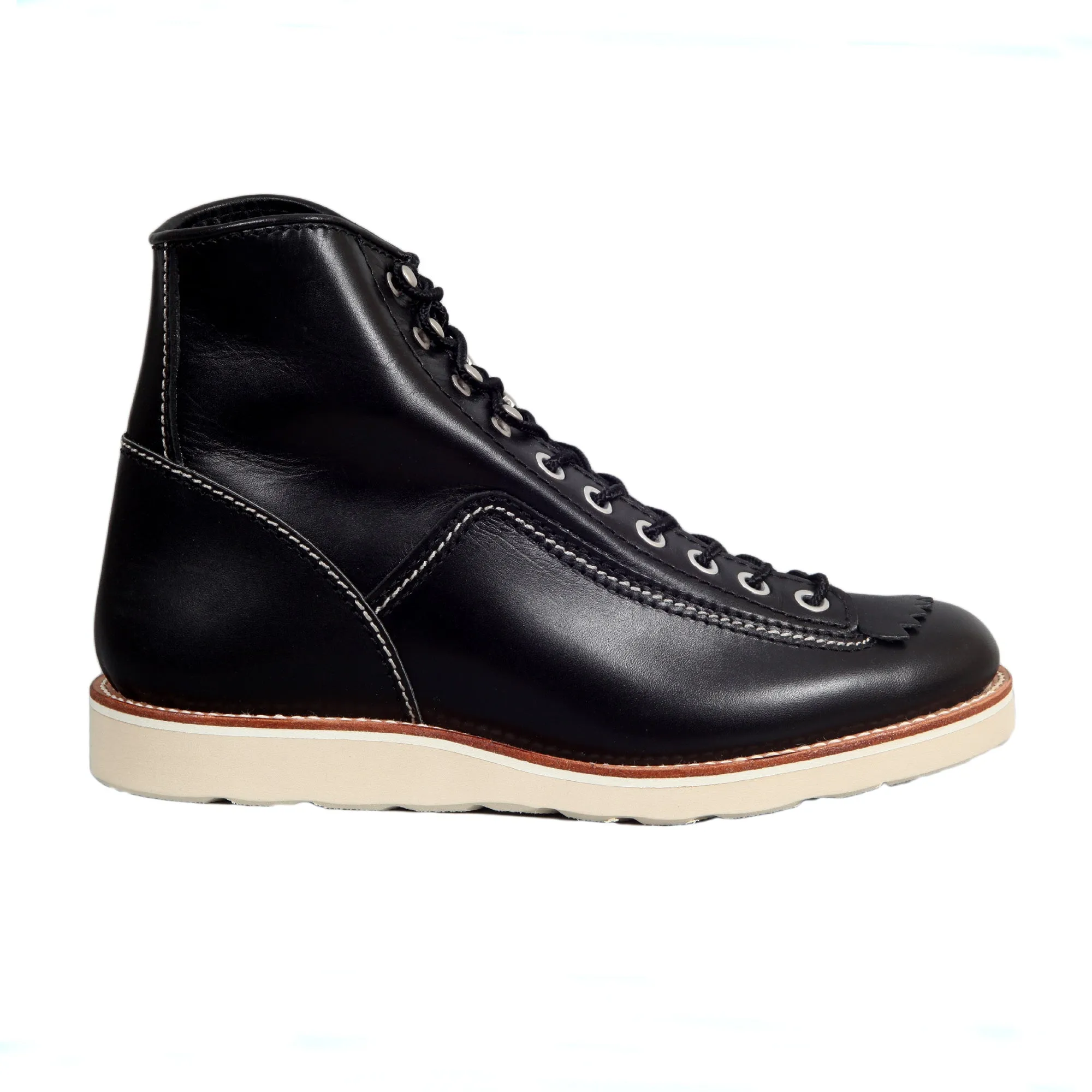 Goodyear Welted F01616 Black Cowhide Hunter Work Boots CANE9858