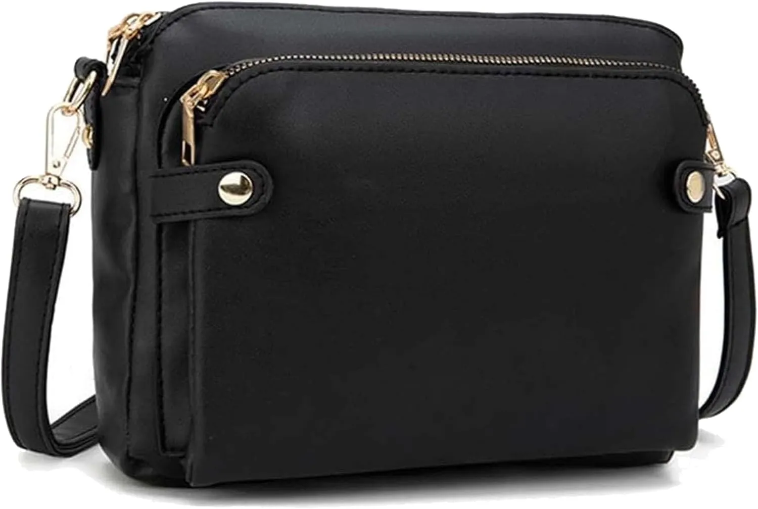 Gpmsign Crossbody Bag, 2024 New Gpmsign 3 Layer Crossbody Leather Shoulder Bags with Built Compartments
