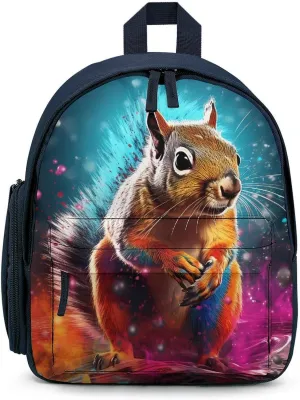 Graffiti Cute Chipmunk Mini Backpack Cute Shoulder Bag Lightweight Daypack for Travel Picnic Camping