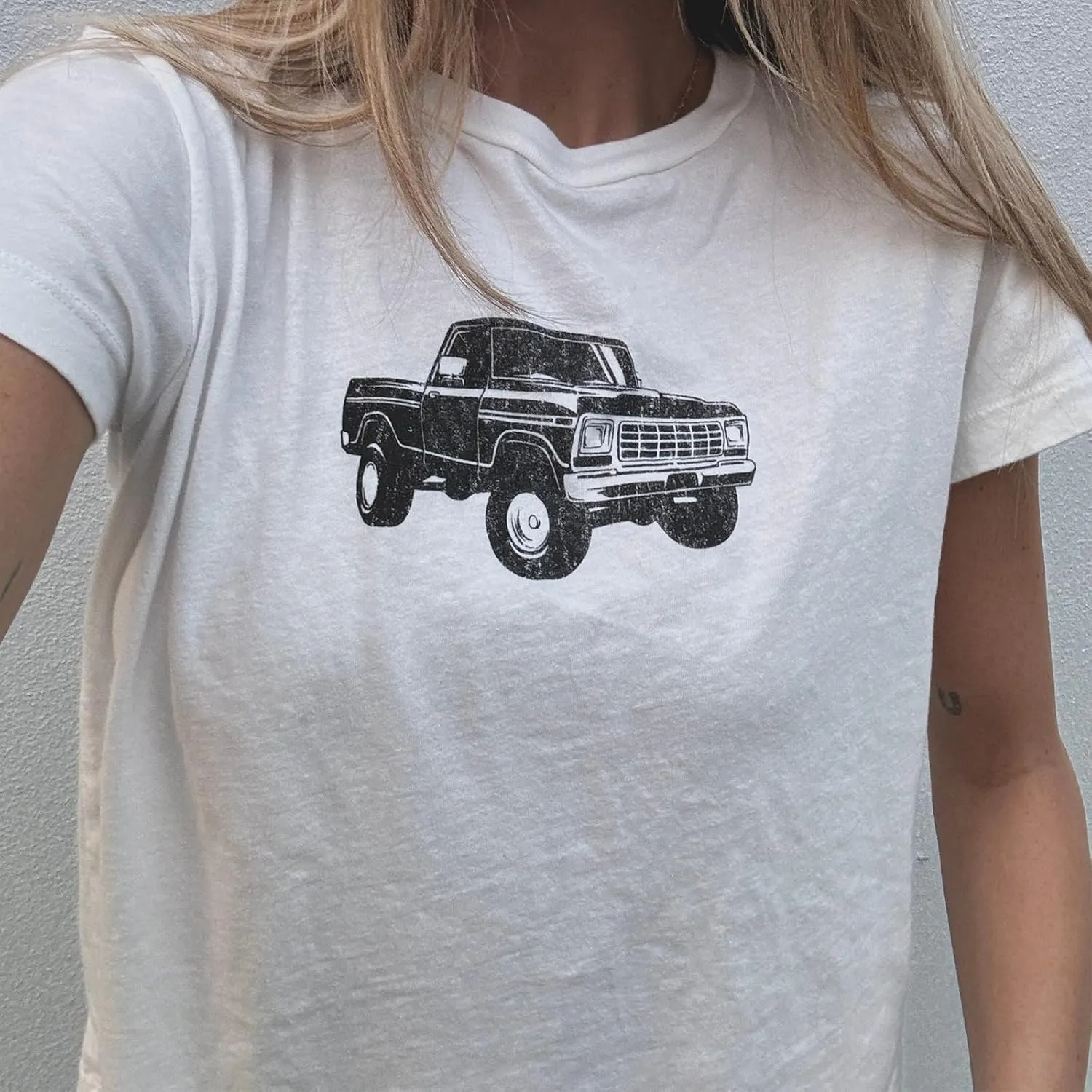 Graphic Baby Tees for Women Teenagers Y2k Flower Print Crop Tops Vintage 90s Aesthetic Grunge Tees Summer Shirts