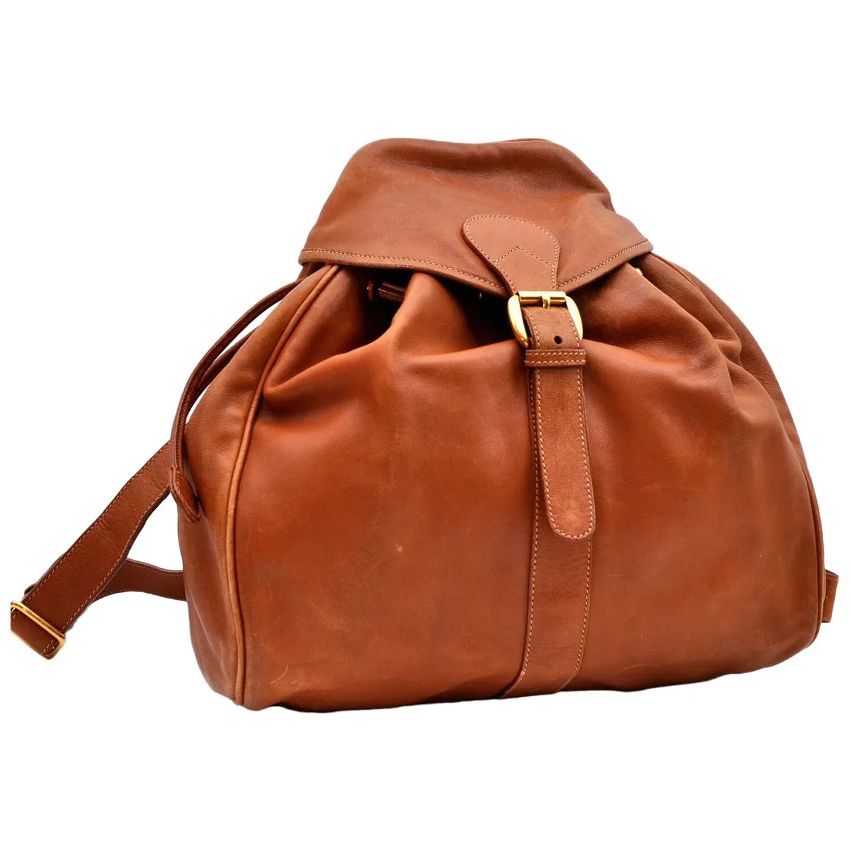 Gucci brown leather backpacks