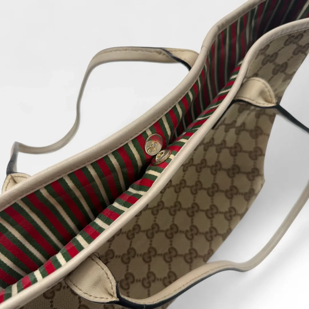 Gucci Handtasche Interlocking GG Shopper monogram beige