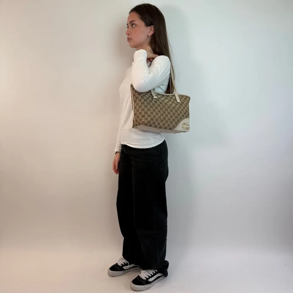 Gucci Handtasche Interlocking GG Shopper monogram beige