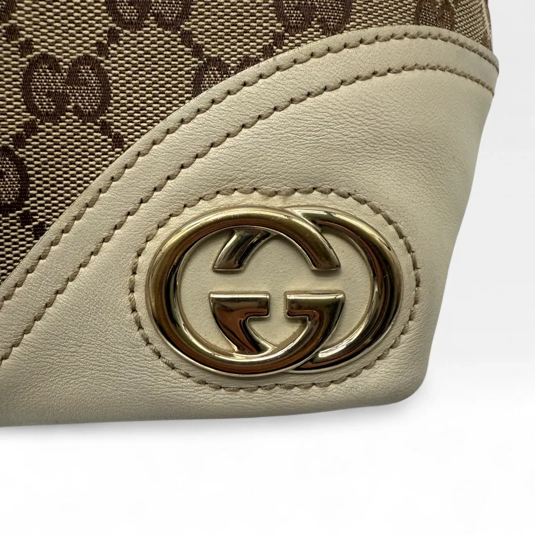 Gucci Handtasche Interlocking GG Shopper monogram beige