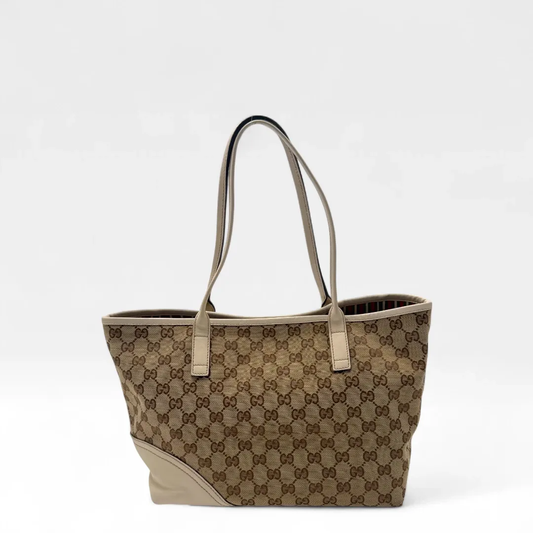 Gucci Handtasche Interlocking GG Shopper monogram beige