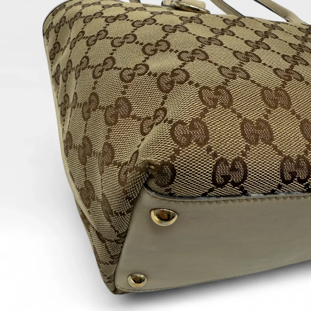 Gucci Handtasche Interlocking GG Shopper monogram beige