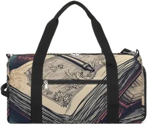 Gym Bag A Notebook Duffel Bag for Men Women Travel Overnight Bag with Shoe Compartment Workout Bags