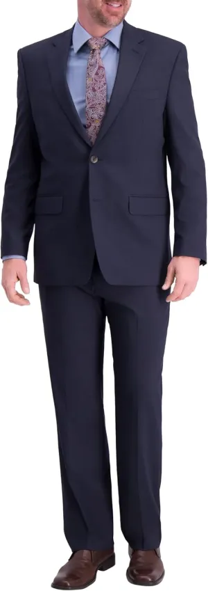 Haggar Men's JMH Premium Stretch Classic Fit Solid Color Suit Separates - Pants and Jackets