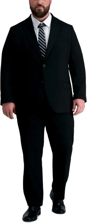 Haggar Men’s JMH Premium Stretch Tailored Fit Suit Separates - Pants and Jackets (Big & Tall Sizes)