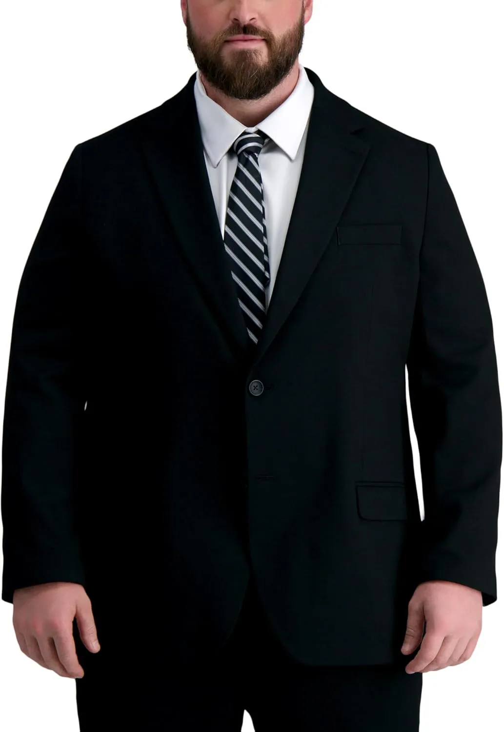 Haggar Men’s JMH Premium Stretch Tailored Fit Suit Separates - Pants and Jackets (Big & Tall Sizes)