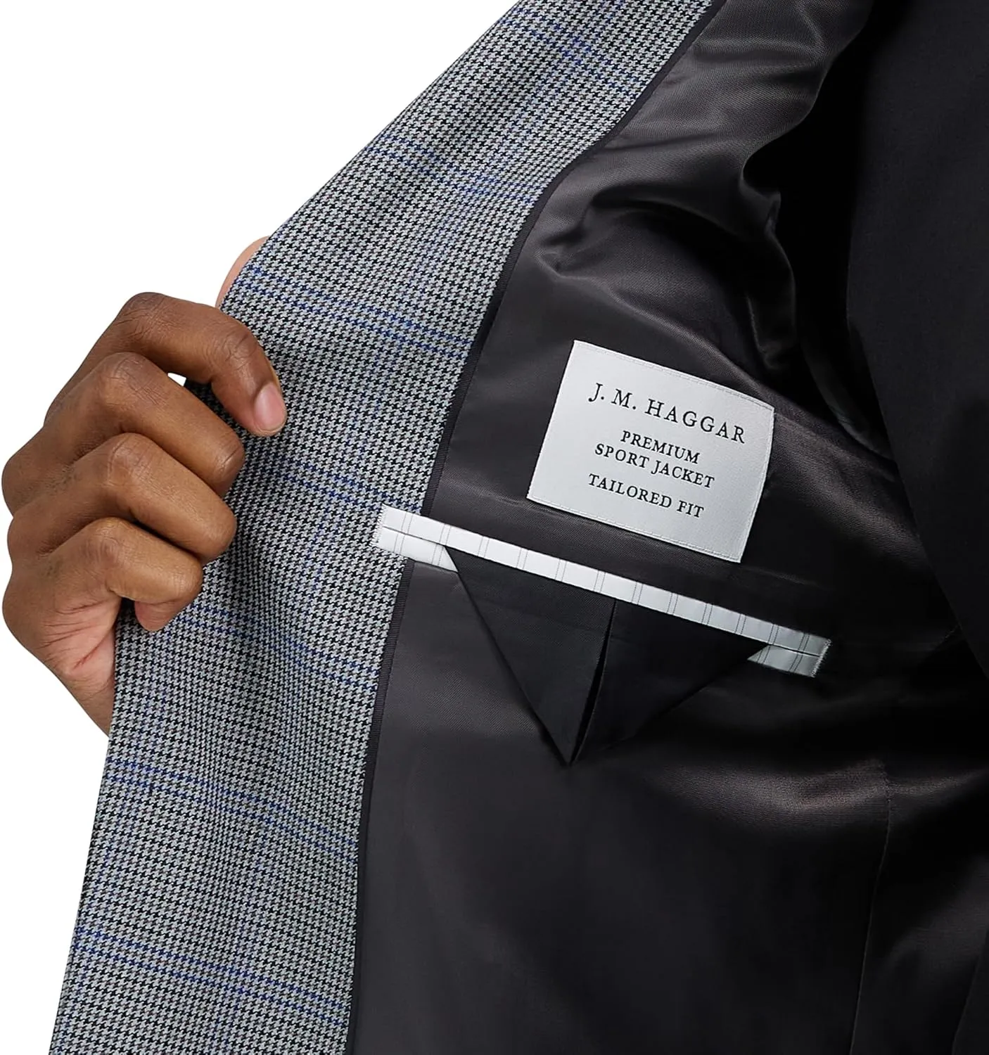 Haggar Men's JMH Premium Tailored Fit Subtle Print Stretch Sport Coat - Regular and Big & Tall Sizes