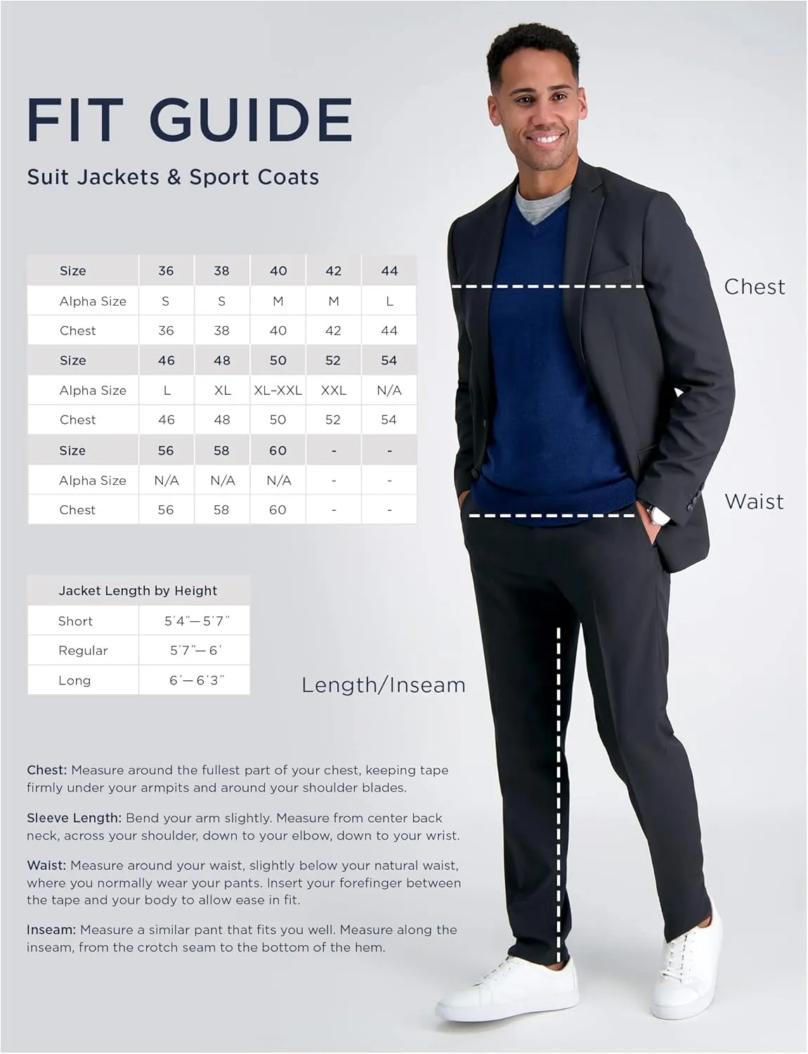 Haggar Men's JMH Premium Tailored Fit Subtle Print Stretch Sport Coat - Regular and Big & Tall Sizes