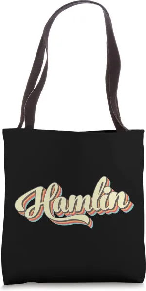 Hamlin TShirt Retro Art Baseball Font Vintage Tote Bag