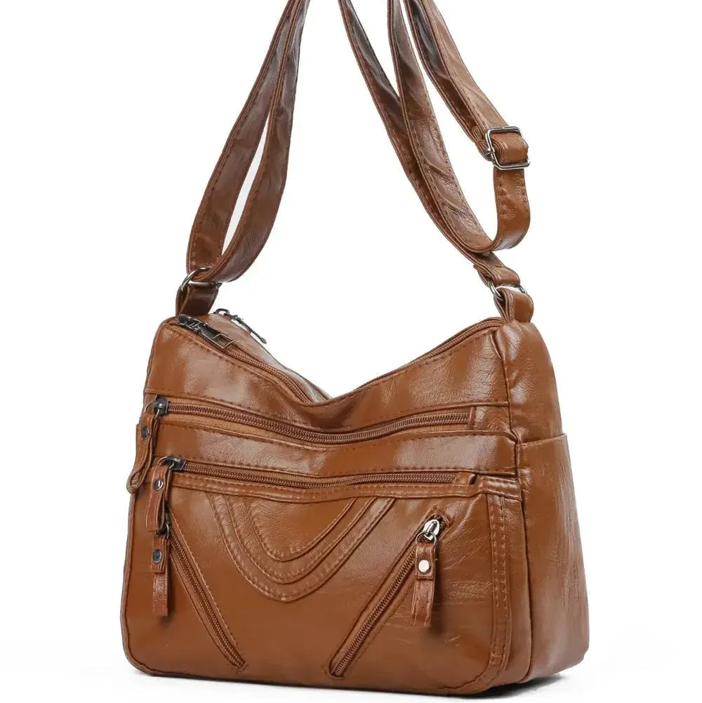 Harvest | PU Multi-Compartment Crossbody Bag