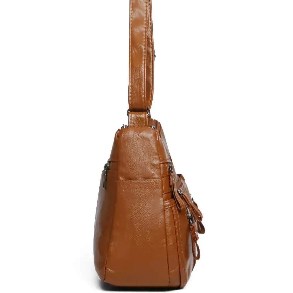 Harvest | PU Multi-Compartment Crossbody Bag