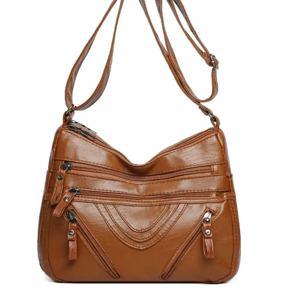 Harvest | PU Multi-Compartment Crossbody Bag