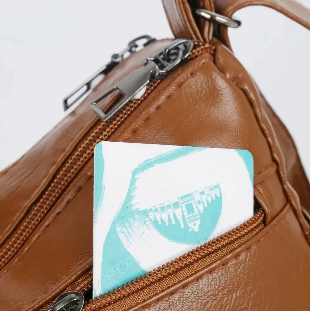 Harvest | PU Multi-Compartment Crossbody Bag