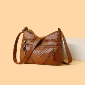 Harvest | PU Multi-Compartment Crossbody Bag
