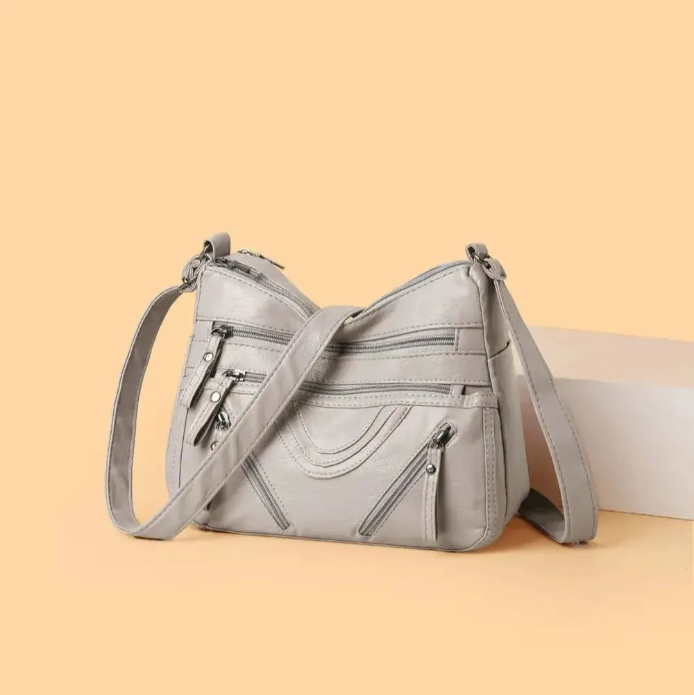 Harvest | PU Multi-Compartment Crossbody Bag