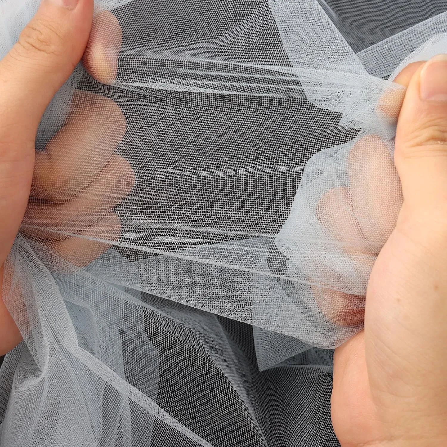 HAVII 63" x 10 Yards Light Blue Tulle Rolls Tulle Fabric Bolt for Tutu Tulle Skirt Wedding Arch Drapes Party Backdrop Decor Mesh Fabric Flower Wrapping DIY Sewing Crafts