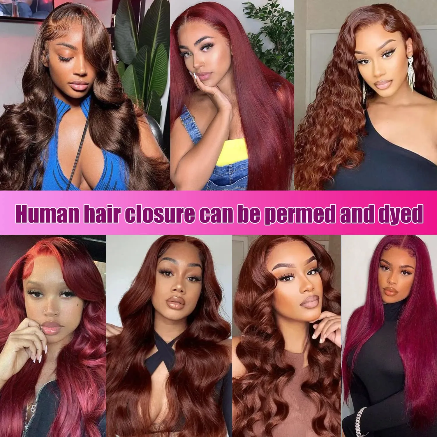 HD Body Wave Closure 5x5 Transparent Lace Frontal Closure 12A Virgin Remy Human Hair Pre Plucked With Baby Hair Natural Black Color (14inch)