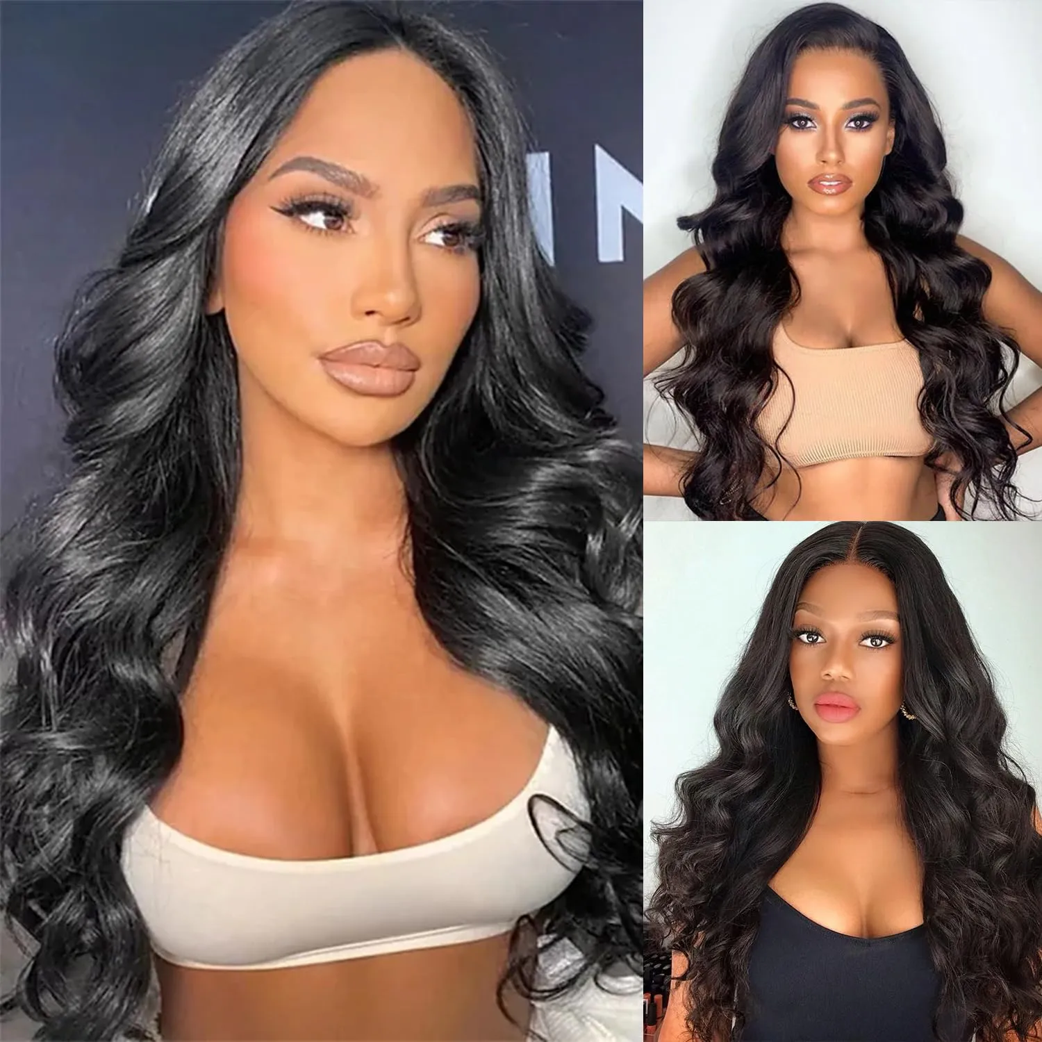 HD Lace Frontal 12 Inch Body Wave 13x4 Human Hair Frontal for Black Women 100% Human Hair Lace Frontal Can be Curly and Dyed With Baby Hair (12 Inch, 13x4 Black)