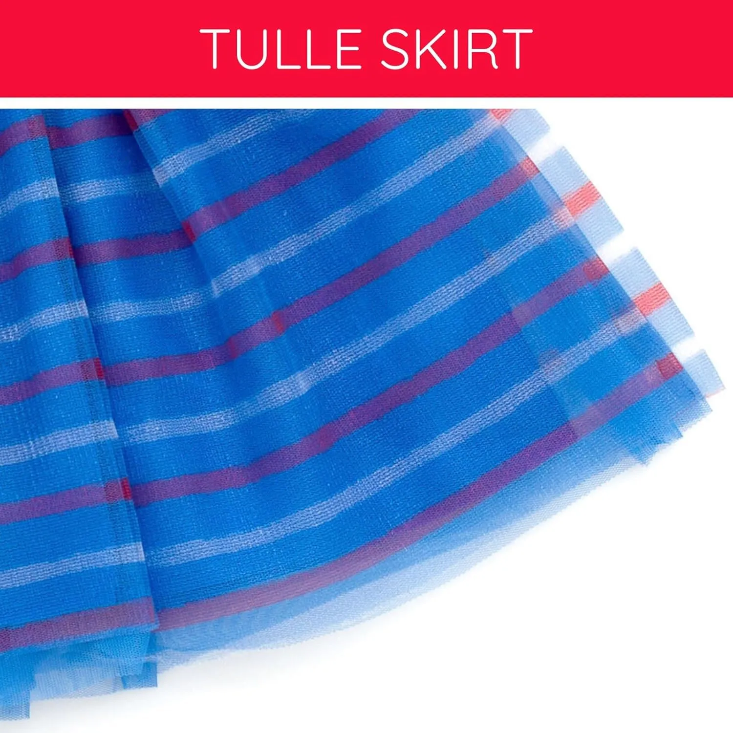 Hello Kitty July 4th Girls Tulle Tutu Dress Toddler to Big Kid Sizes (2T - 14-16)
