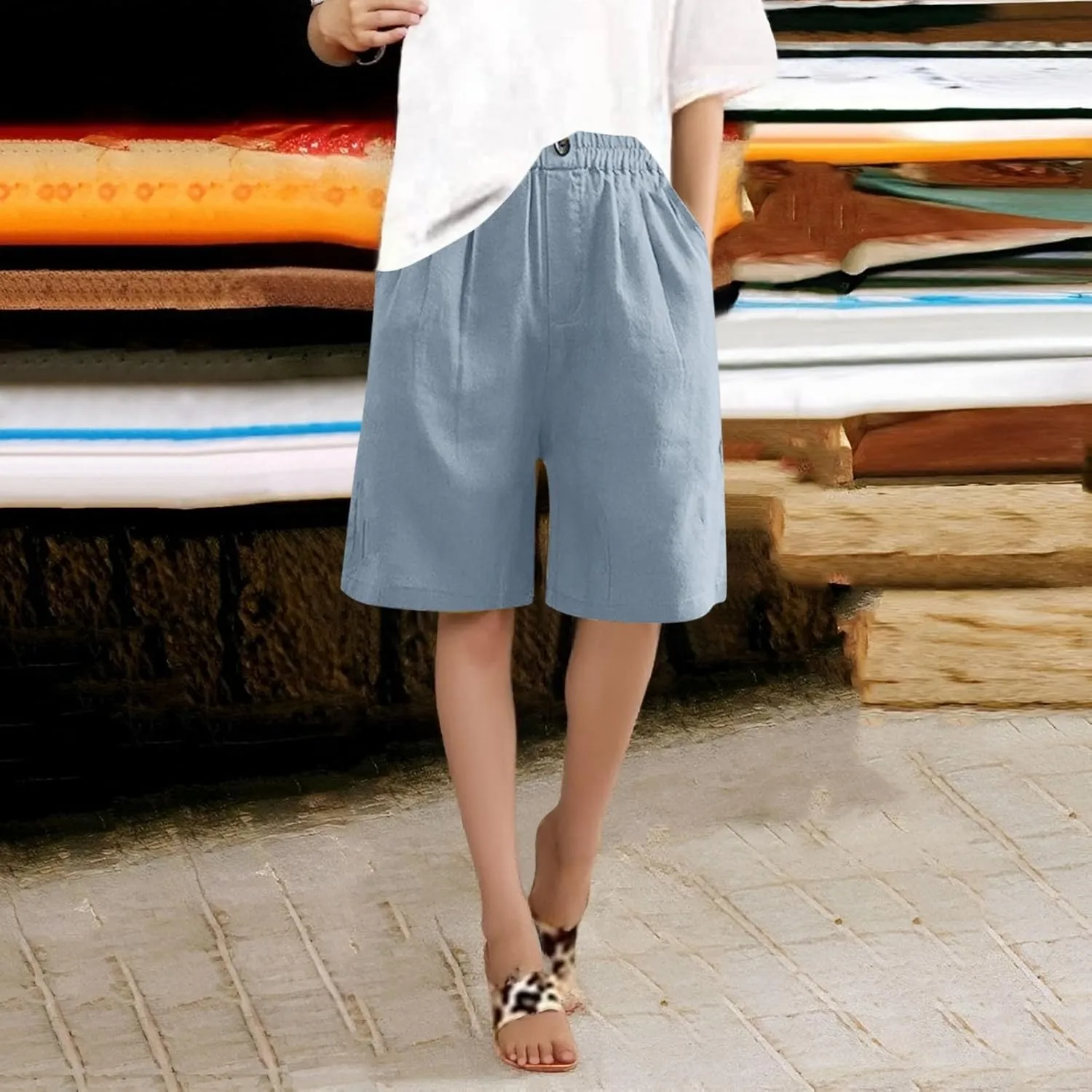 High Waisted Work Pants for Women Women's Stretchy Bootcut High Waisted Flowy Pockets Trendy Casual Lounge Boho Beach