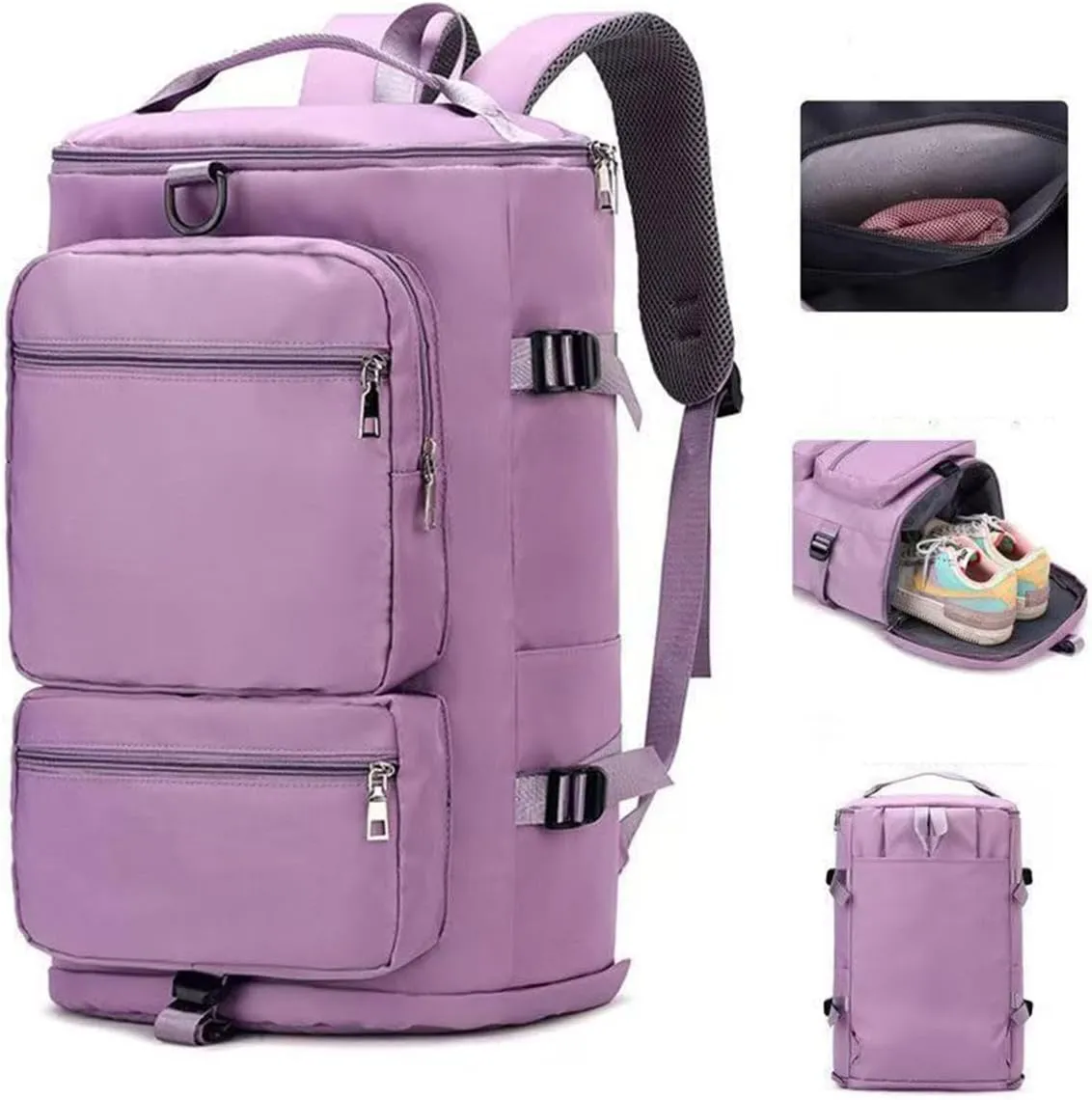 Hiking backpack, hiking camping, running, outdoor backpack, single shoulder bag for men and women (black)