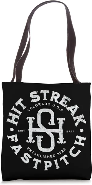 Hit Streak Softball Monogram Tote Bag