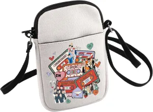 HOLLP K-POP Music Travel Crossbody Bag Kpop Album Lover Small Sling Bag South Korea Star Team Fans Gift