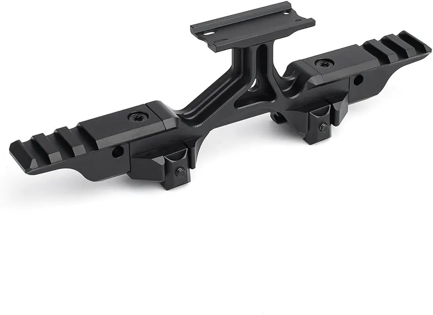 Holy Warrior Optic Mount Modular Lightweight Elevated Optical Mount For Red Dot Sight At 2.50" Centerline Height For T2/M5 Red Dot Sight and G33/G43 3X Magnifier Scope and PEQ/NGAL Laser Sight